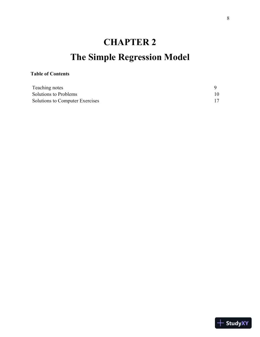 Solution Manual For Introductory Econometrics: A Modern Approach, 6th Edition, page 9