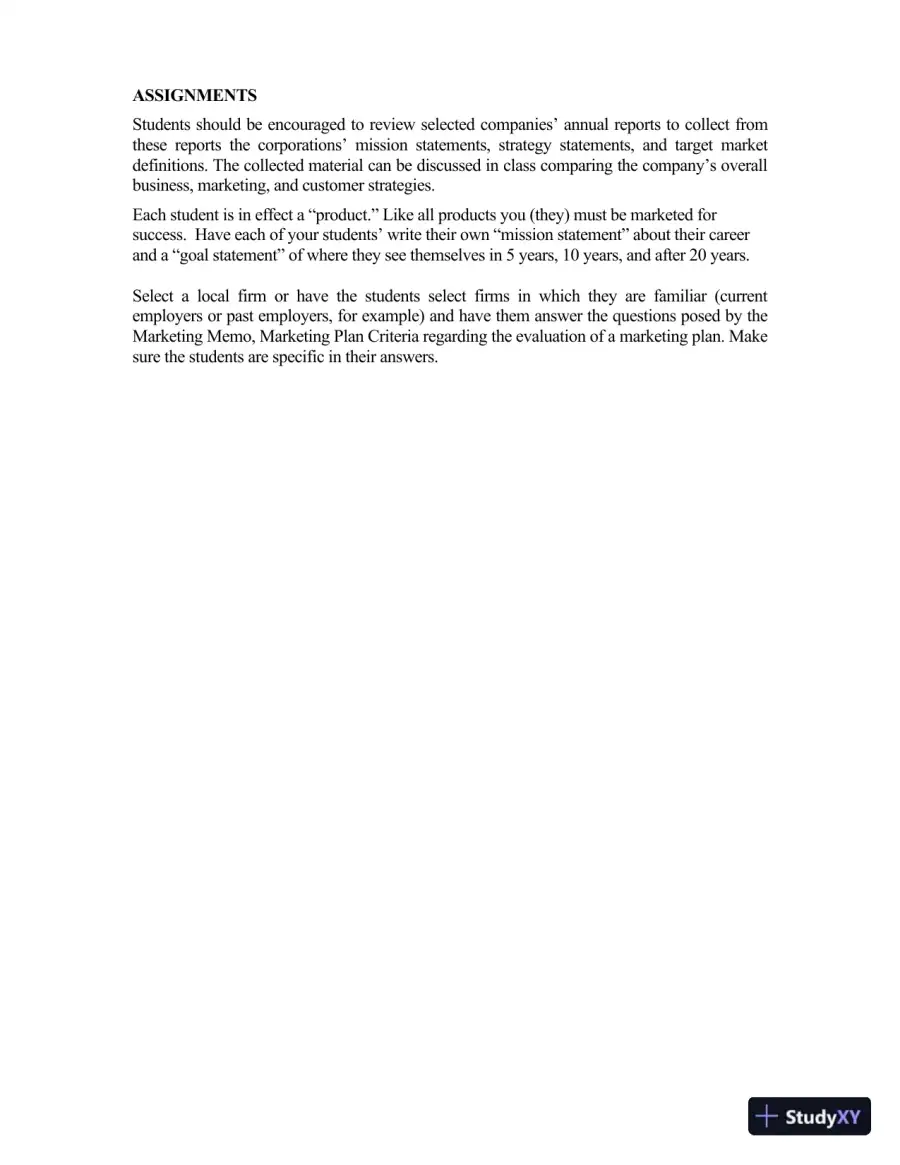 Class Notes for Framework for Marketing Management, 6th Edition, page 11