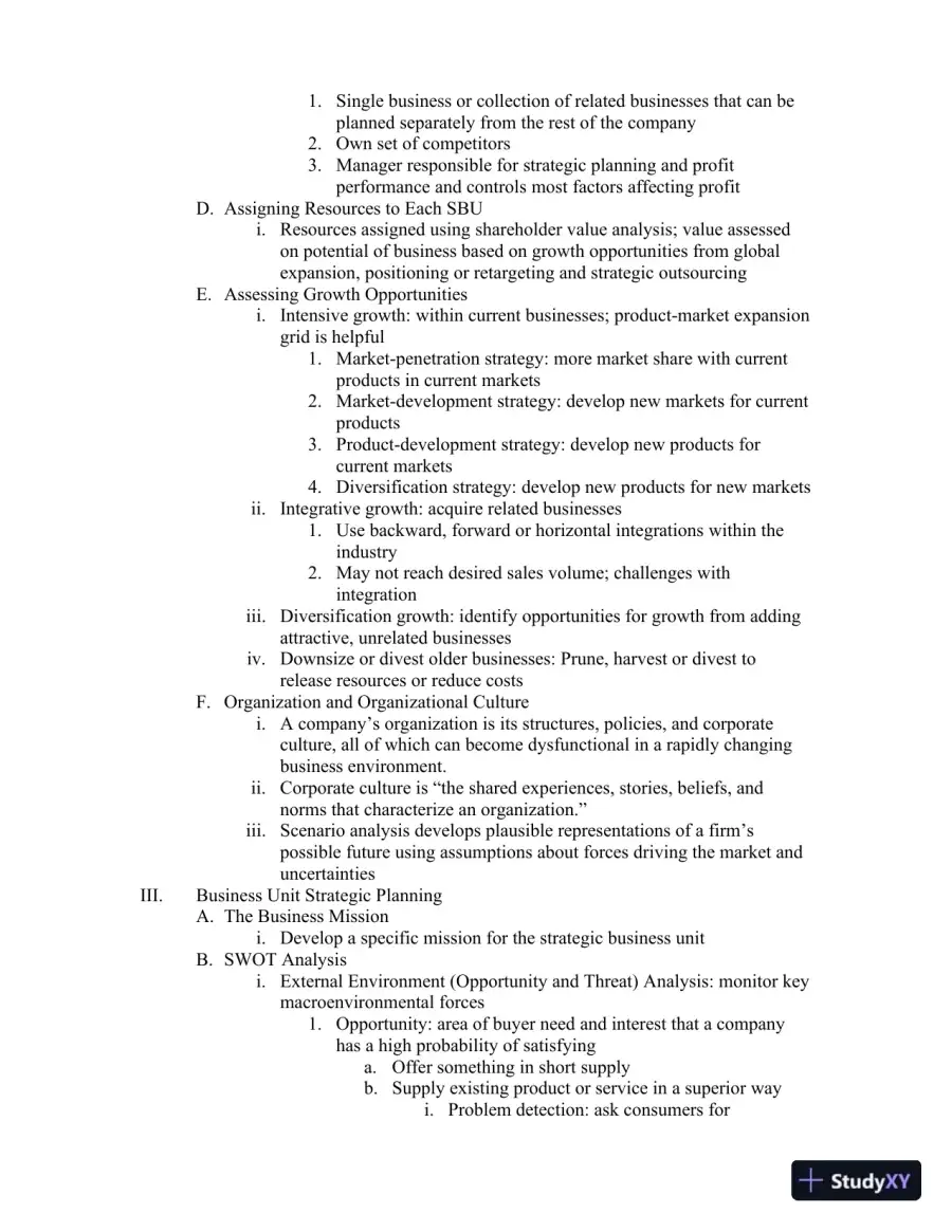 Class Notes for Framework for Marketing Management, 6th Edition, page 14