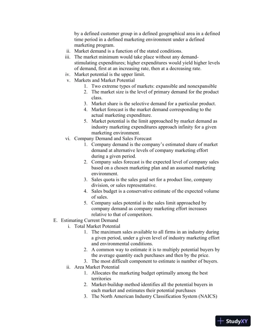 Class Notes for Framework for Marketing Management, 6th Edition, page 23