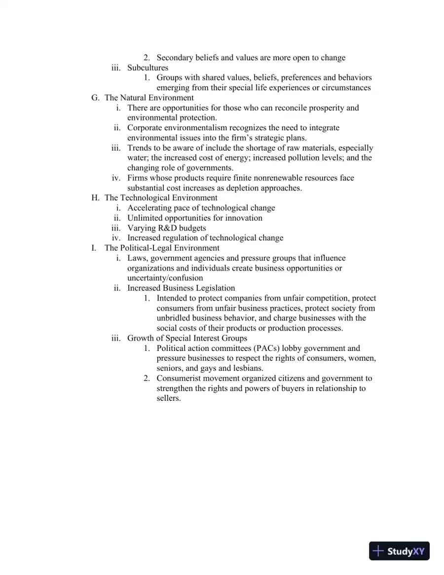 Class Notes for Framework for Marketing Management, 6th Edition, page 26