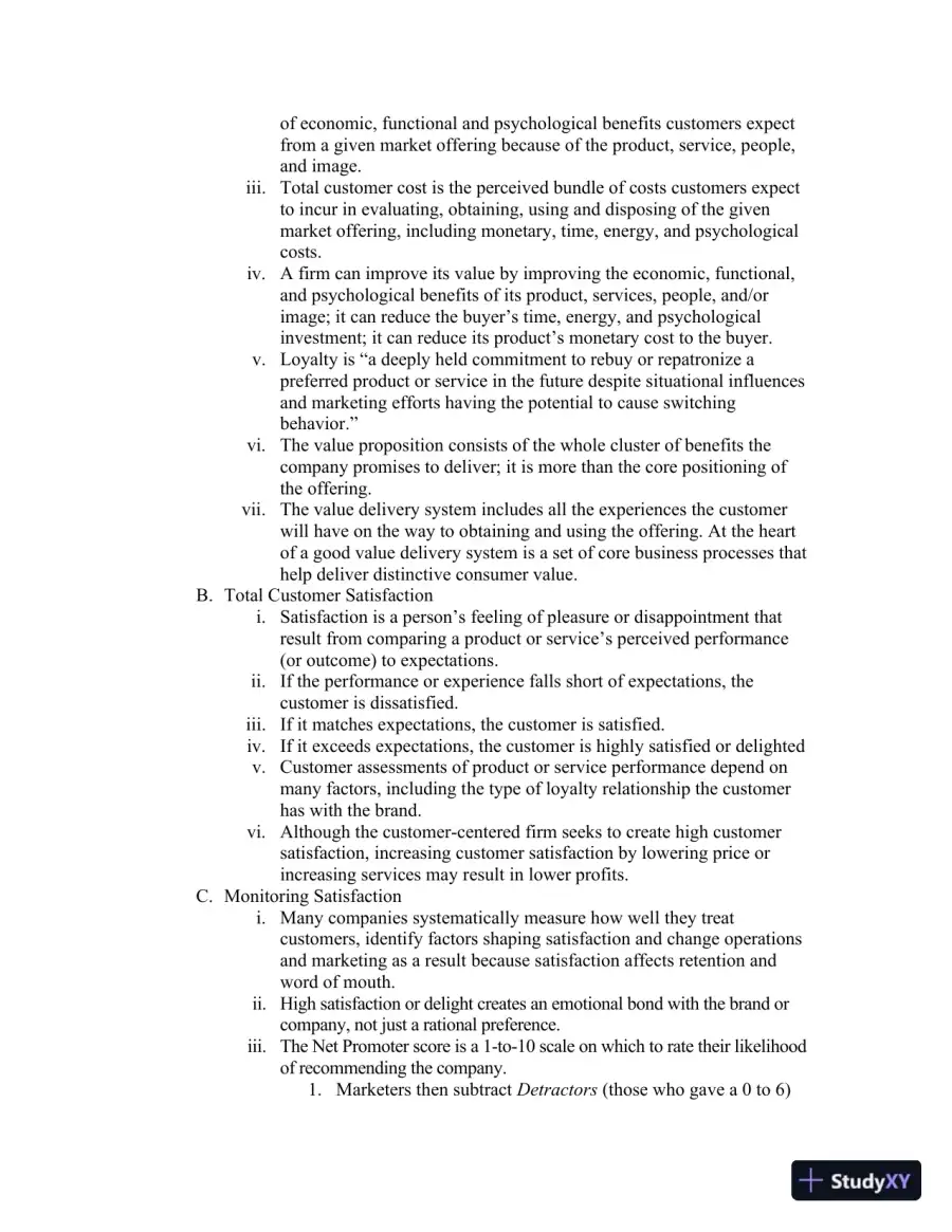 Class Notes for Framework for Marketing Management, 6th Edition, page 29