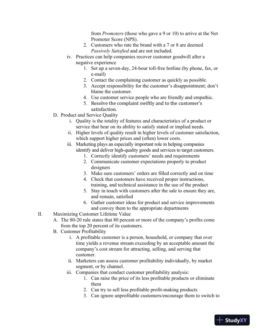 Class Notes for Framework for Marketing Management, 6th Edition, page 30