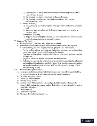 Class Notes for Framework for Marketing Management, 6th Edition - Page 9 preview image