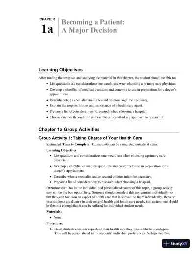 Revision Notes for Biology of Humans Concepts, Applications, and Issues, 6th Edition - Page 9 preview image
