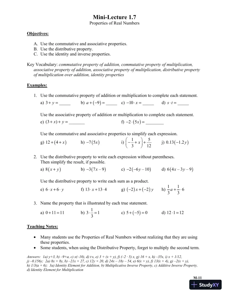 Solution Manual for Algebra: A Combined Approach, 6th Edition, page 16