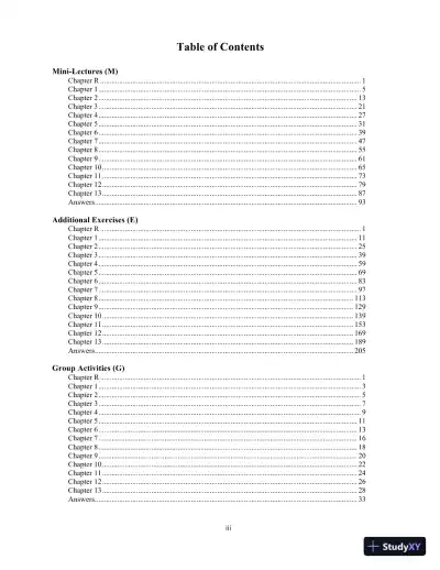 Solution Manual for Algebra: A Combined Approach, 6th Edition - Page 3 preview image