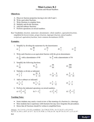 Solution Manual for Algebra: A Combined Approach, 6th Edition - Page 7 preview image
