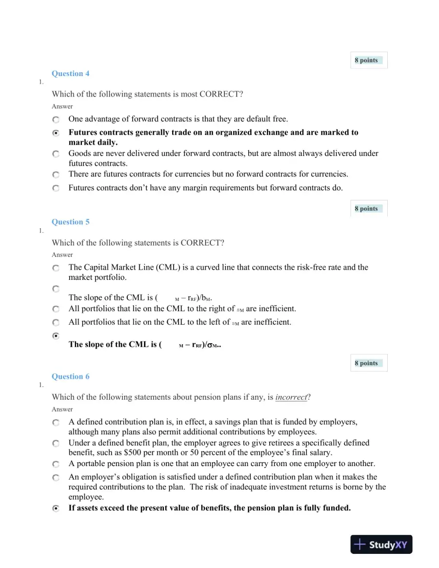 Financial Management and Risk Analysis: Examining the Fama-French Model, EOQ, and Pension Plans, page 3
