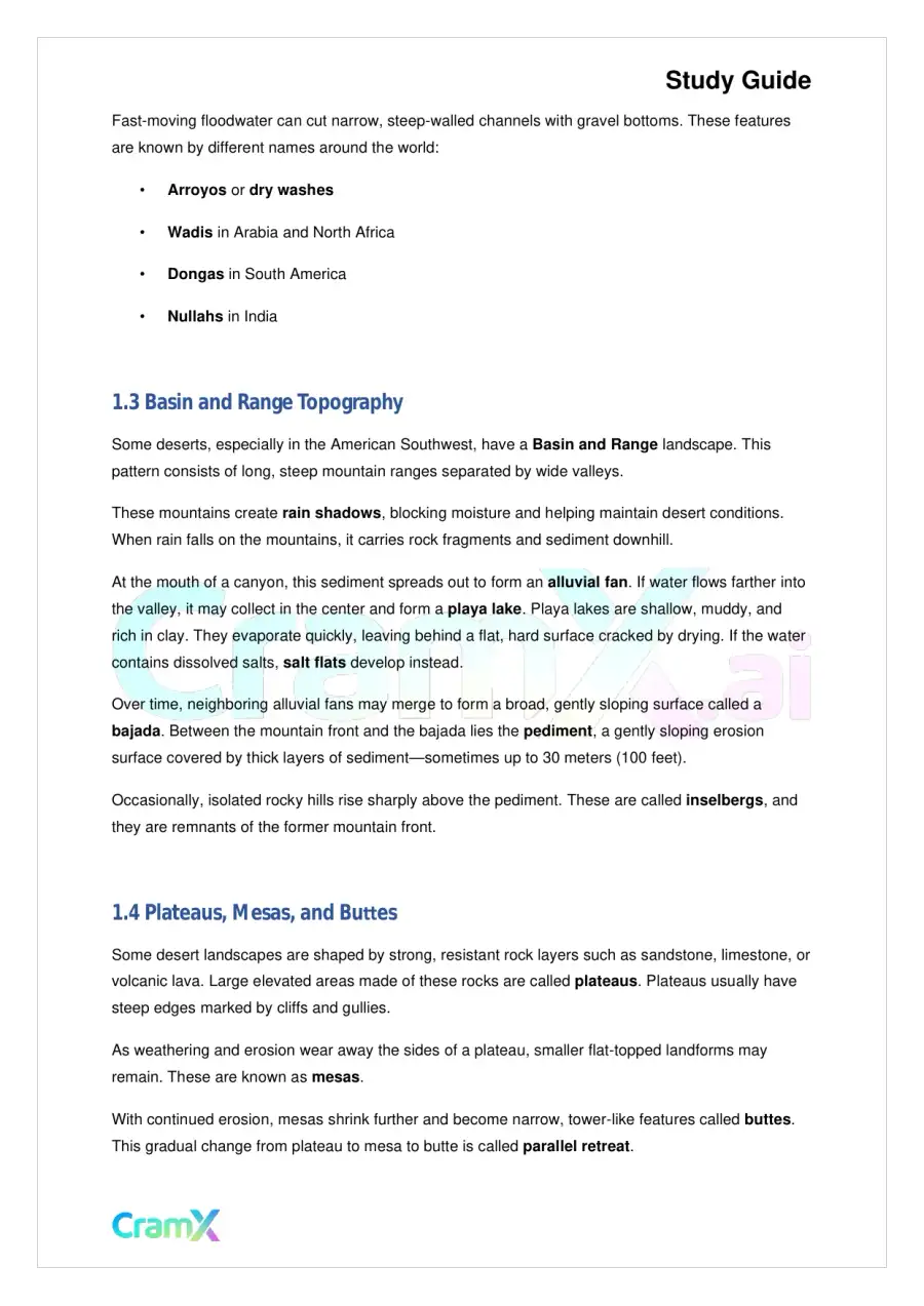 Geology - Deserts and Winds, page 2