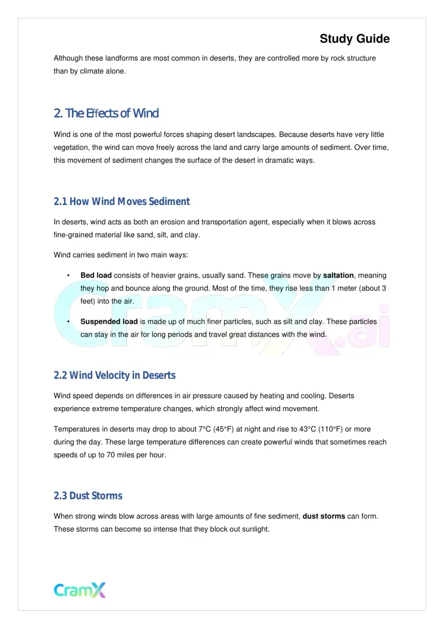 Geology - Deserts and Winds, page 3