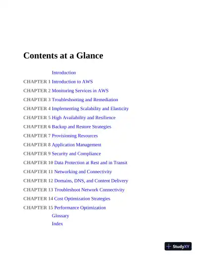 AWS Certified SysOps Administrator - Associate SOA-C02 Exam Cram (2022) - Page 11 preview image