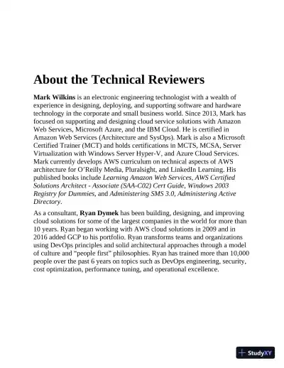 AWS Certified SysOps Administrator - Associate SOA-C02 Exam Cram (2022) - Page 27 preview image