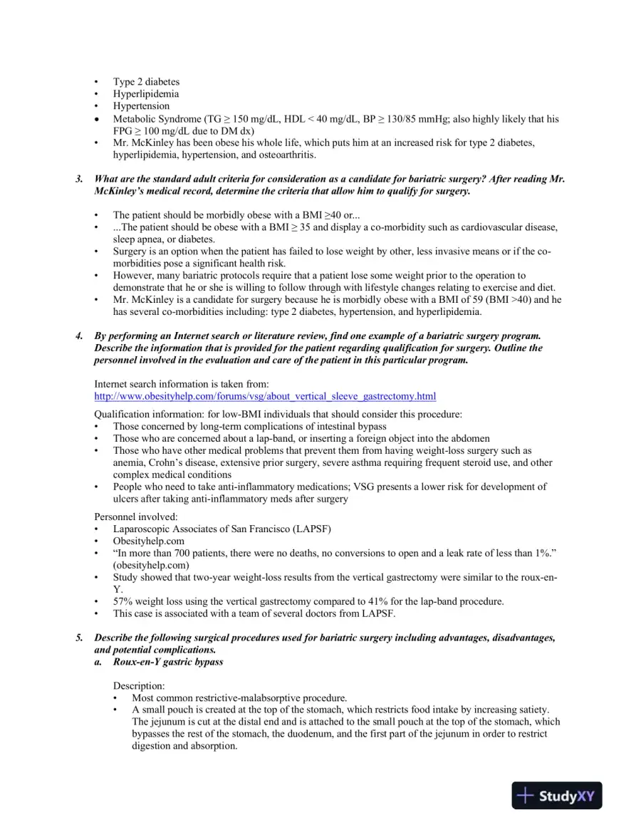 Medical Nutrition Therapy: A Case-Study Approach , 5th Edition Solution Manual, page 11