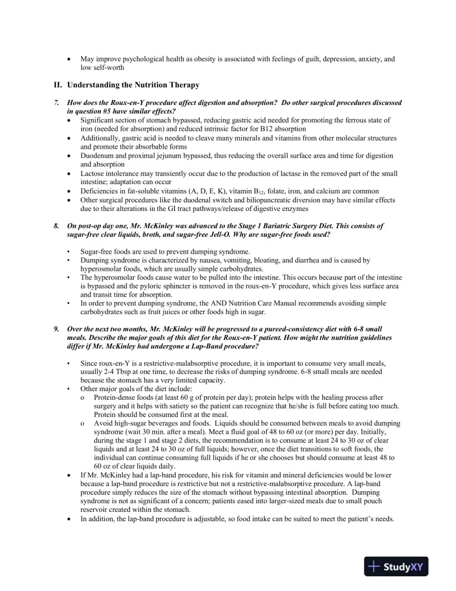 Medical Nutrition Therapy: A Case-Study Approach , 5th Edition Solution Manual, page 15