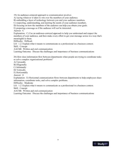 Test Bank for Business Communication Today, 15th Edition - Page 11 preview image