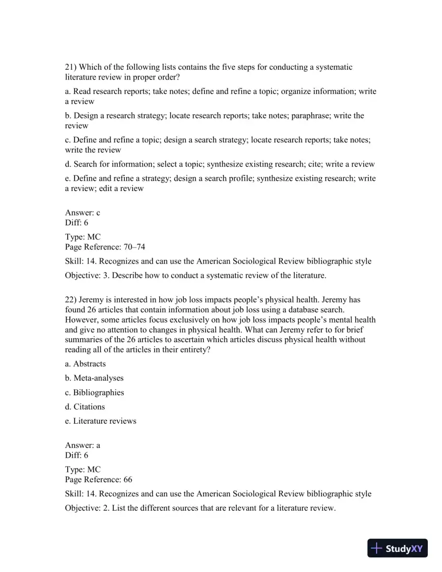 Basics Of Social Research, Fourth Canadian Edition Test Bank, page 13