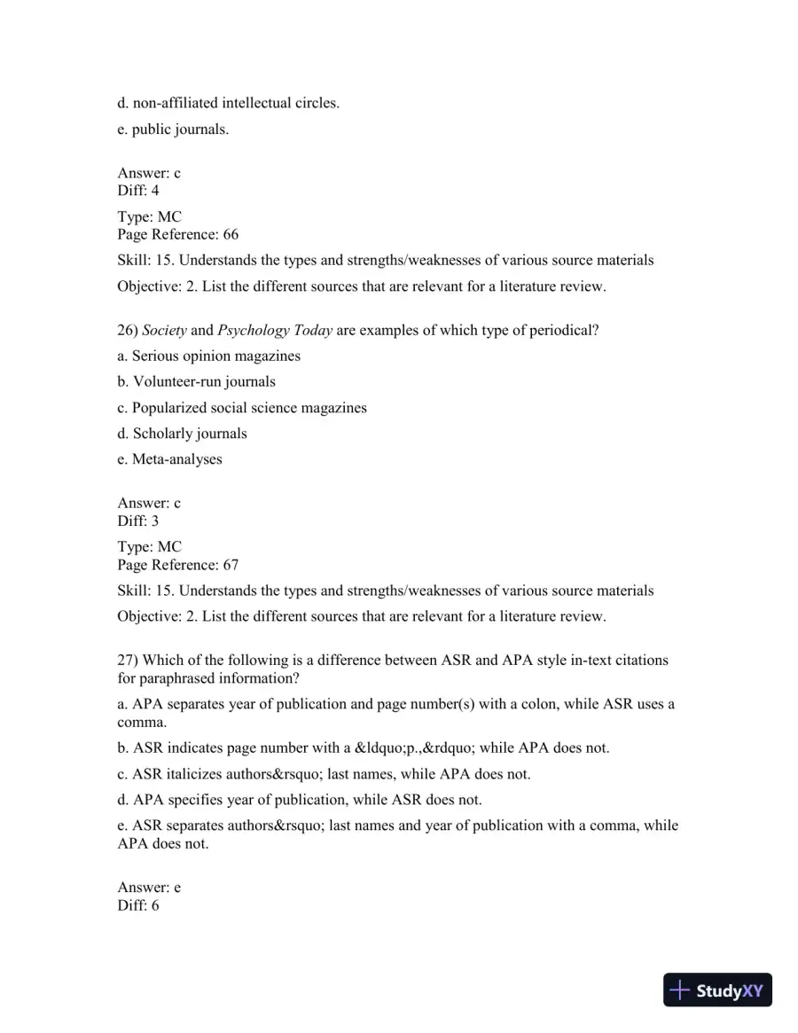 Basics Of Social Research, Fourth Canadian Edition Test Bank, page 15