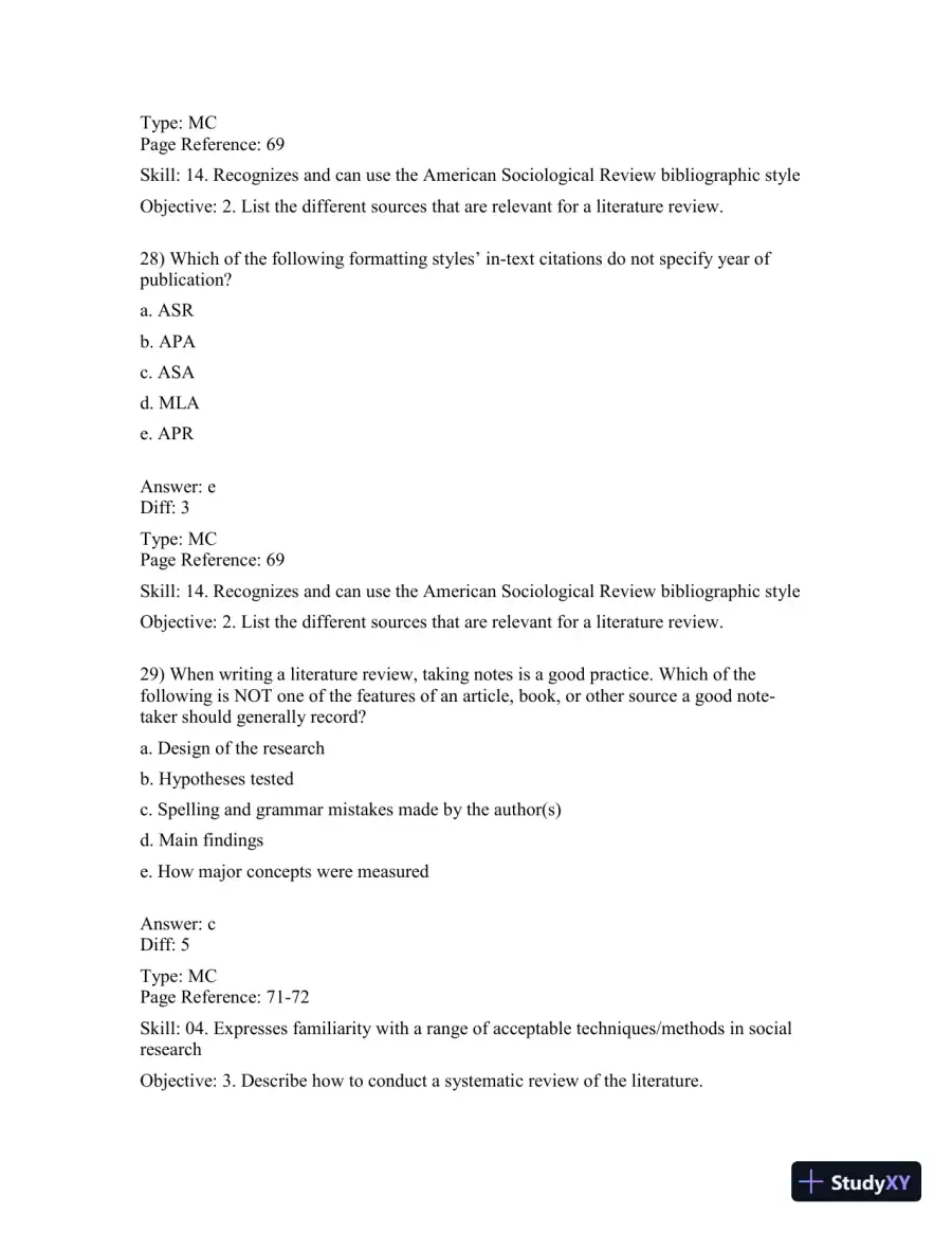 Basics Of Social Research, Fourth Canadian Edition Test Bank, page 16