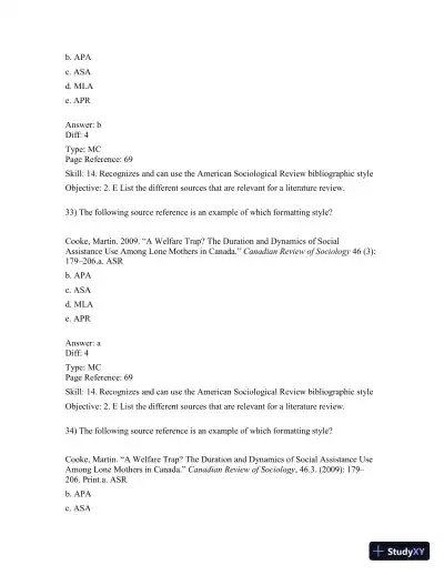 Basics Of Social Research, Fourth Canadian Edition Test Bank - Page 18 preview image
