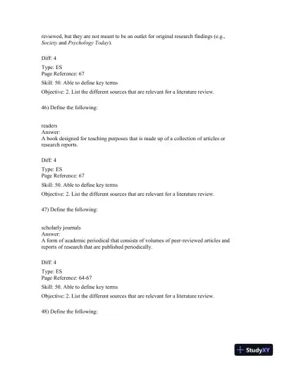 Basics Of Social Research, Fourth Canadian Edition Test Bank - Page 23 preview image