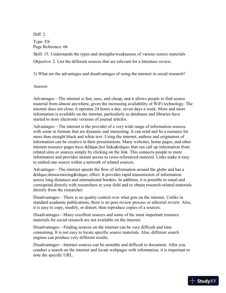Basics Of Social Research, Fourth Canadian Edition Test Bank, page 3