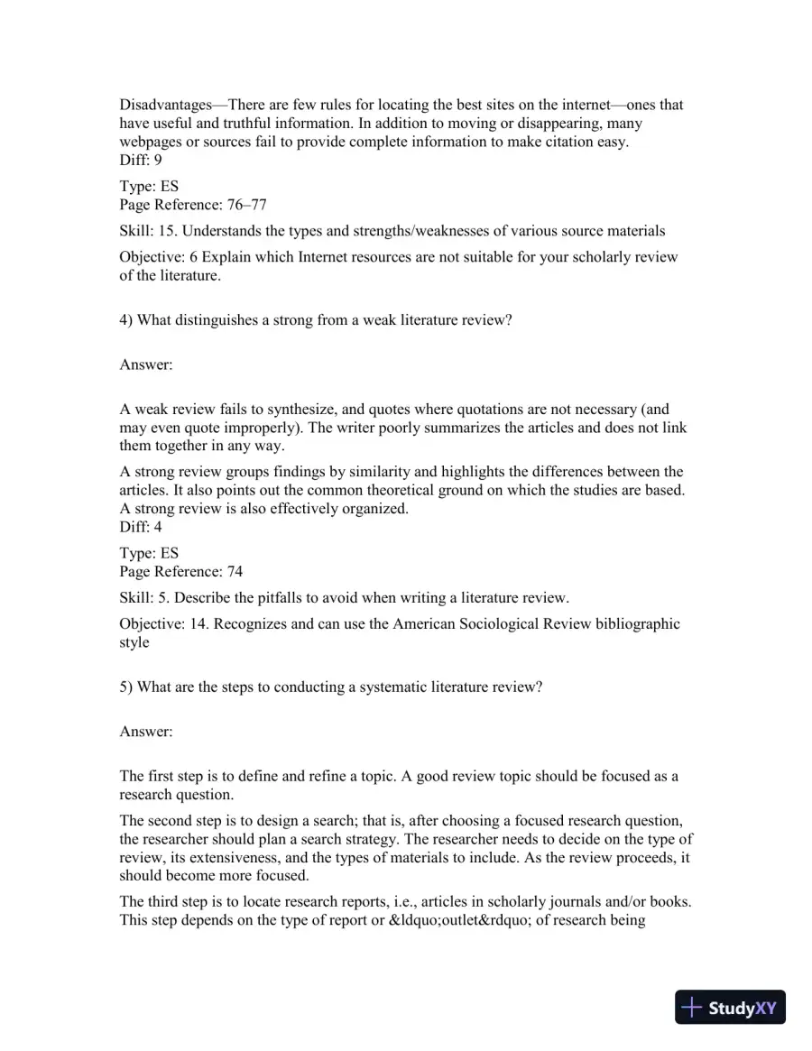 Basics Of Social Research, Fourth Canadian Edition Test Bank, page 4