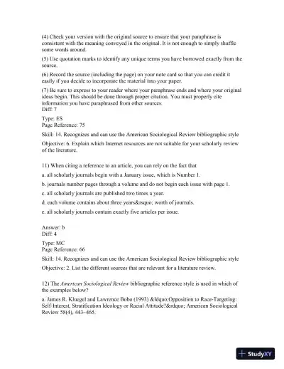 Basics Of Social Research, Fourth Canadian Edition Test Bank - Page 8 preview image