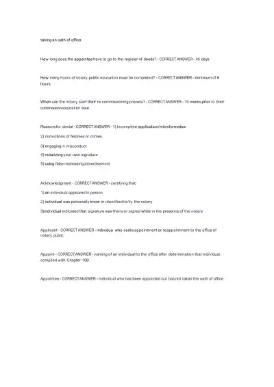 NC NOTARY PUBLIC STUDY GUIDE 2024 - Page 2 preview image