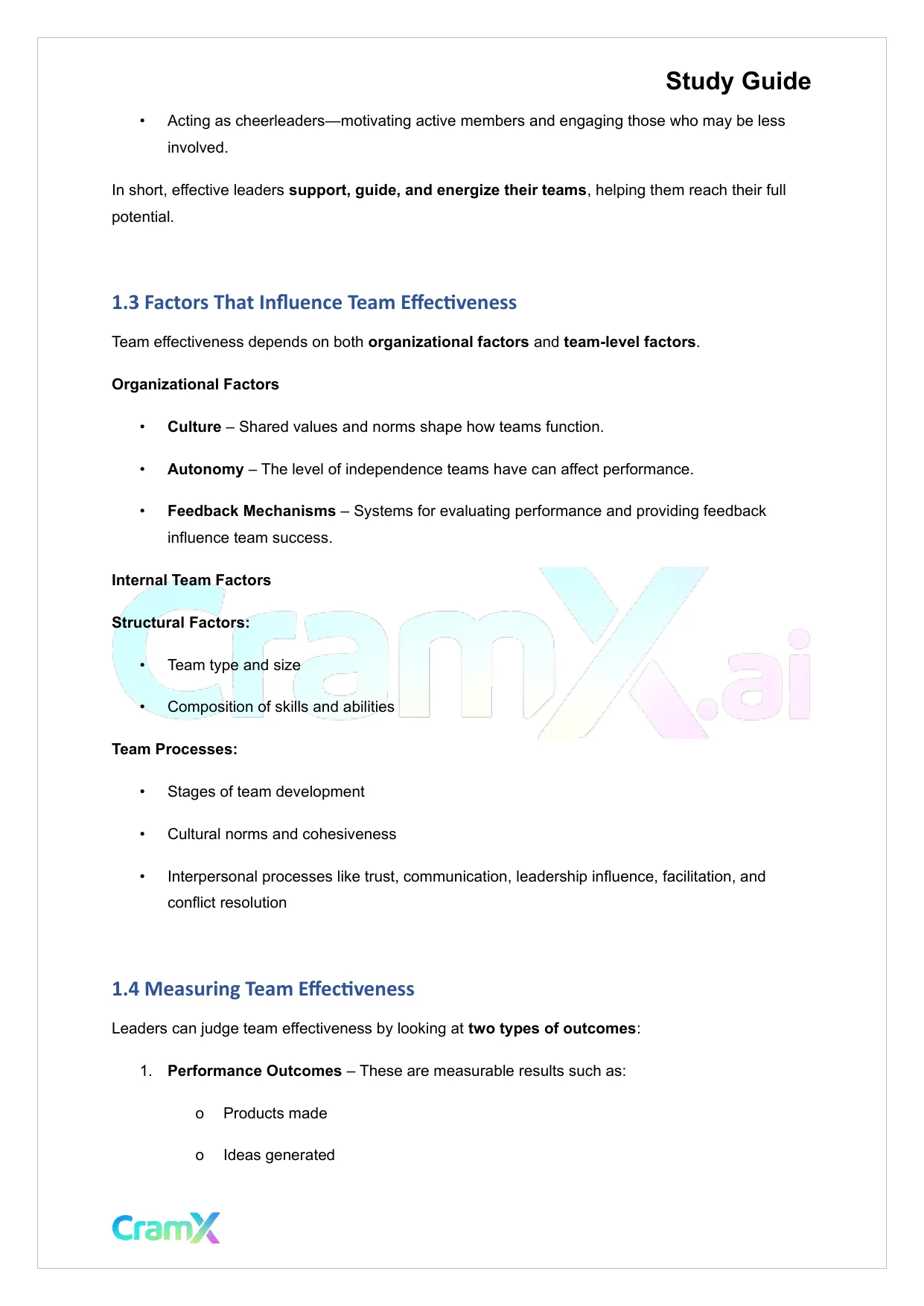 Principles of Management - Understanding Teams - Page 2 preview image