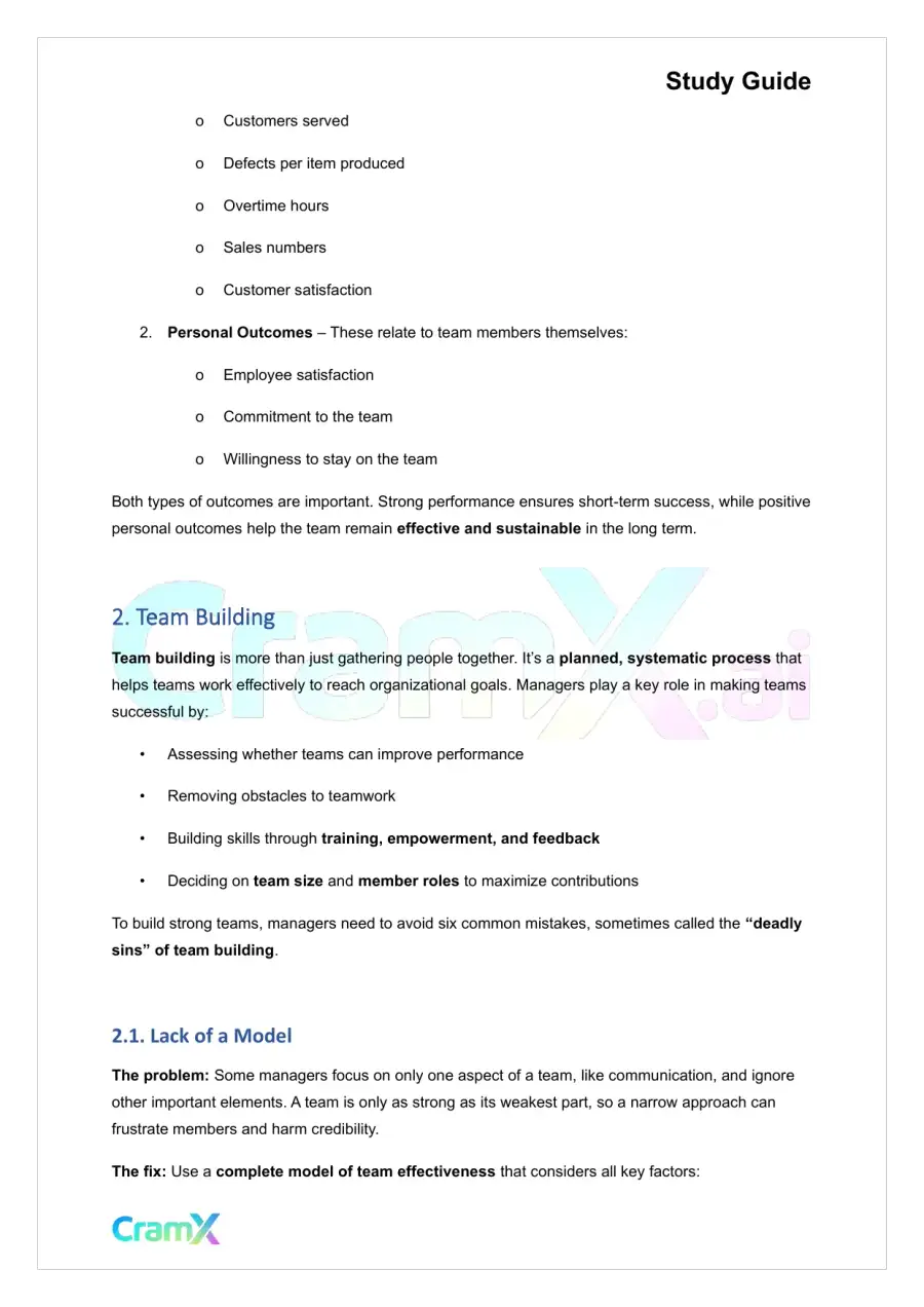 Principles of Management - Understanding Teams, page 3