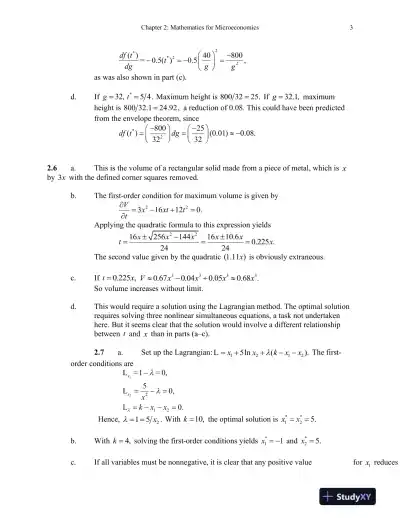 Microeconomic Theory: Basic Principles and Extensions , 12th Edition Solution Manual - Page 5 preview image