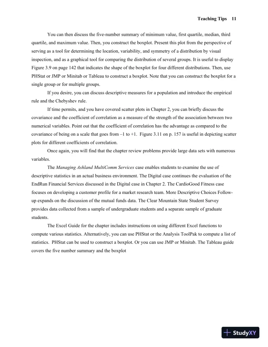 Solution Manual for Business Statistics: A First Course, 8th Edition, page 10