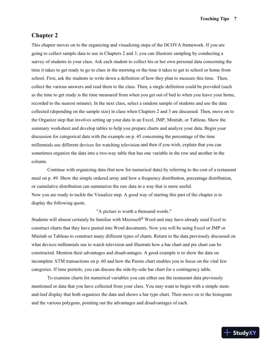 Solution Manual for Business Statistics: A First Course, 8th Edition, page 6