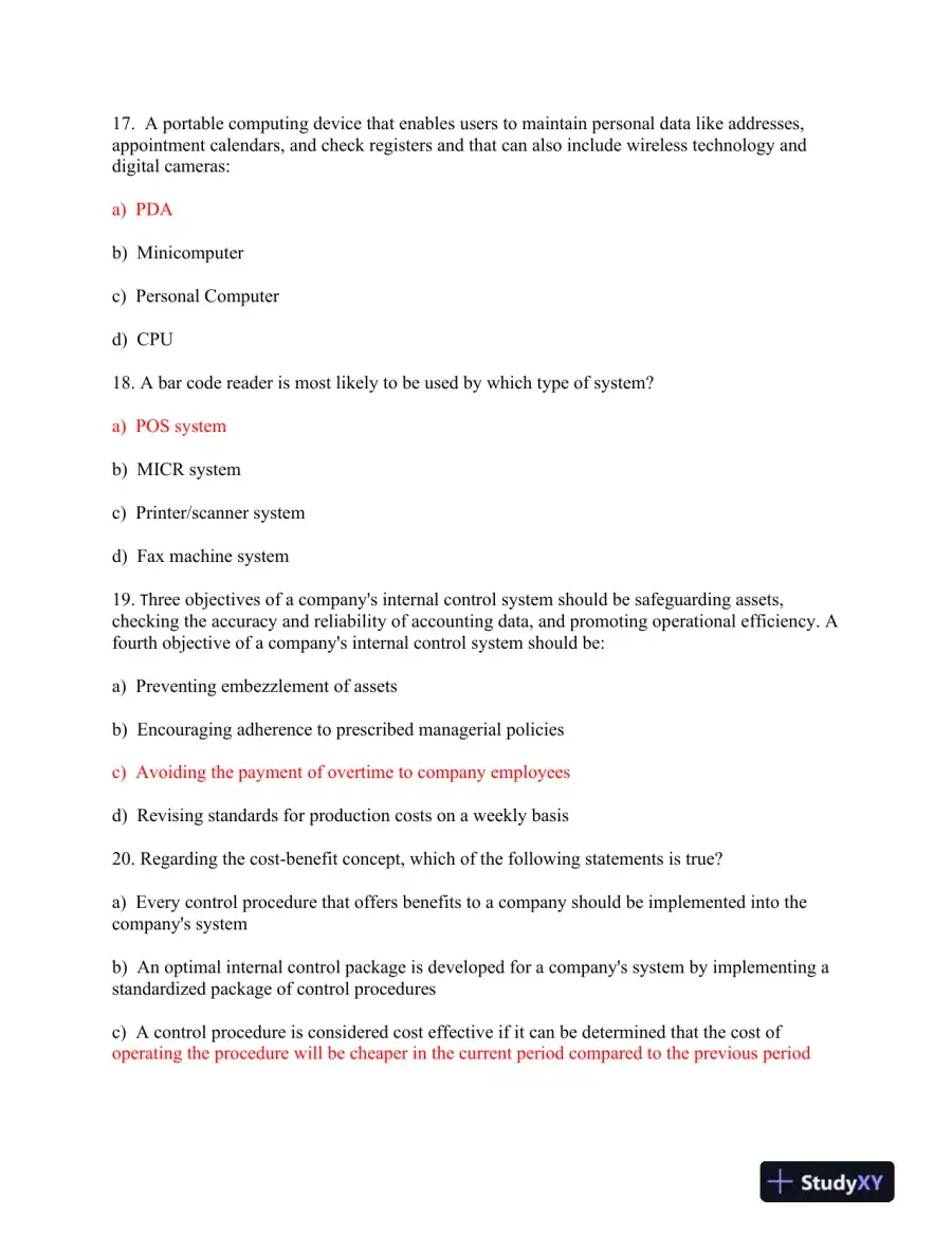 ACC 210 Accounting Information Systems: Concepts, Controls, and System Development, page 6