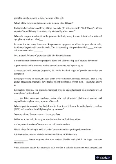 Liberty University BIOL 101 Quiz 2 Complete Solutions Correct Answers Key - Page 4 preview image