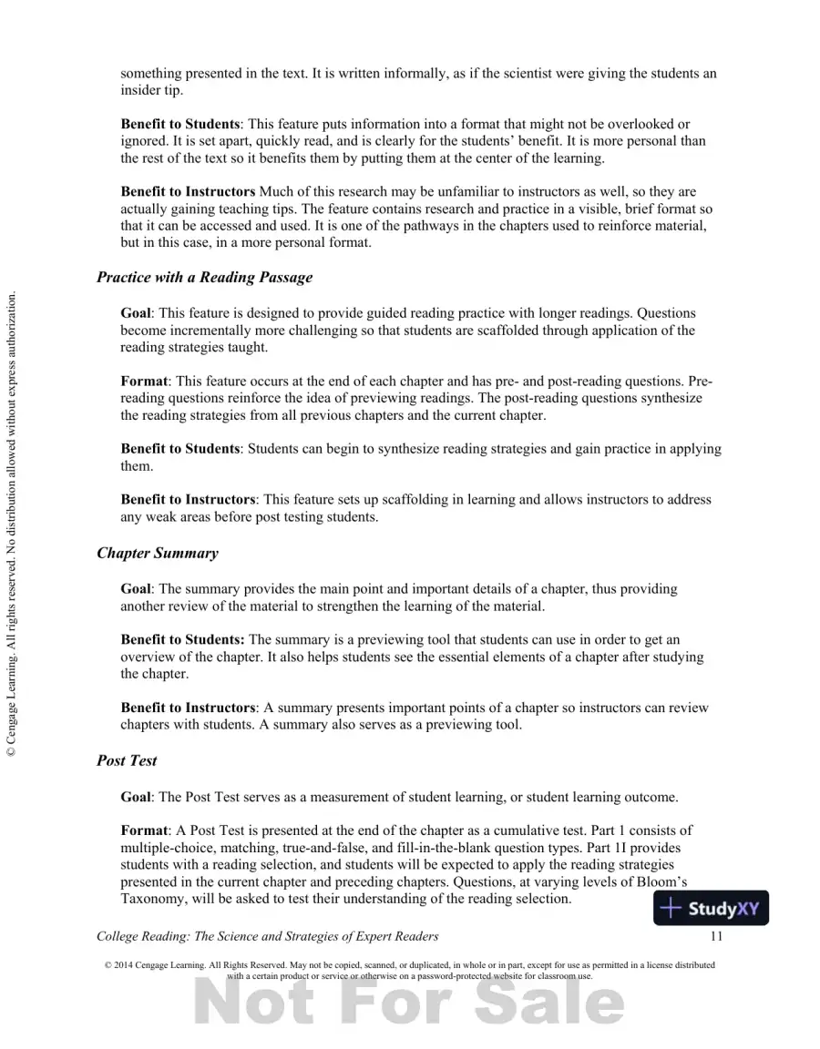 College Reading : The Science And Strategies Of Expert Readers, 1st Edition Class Notes, page 12