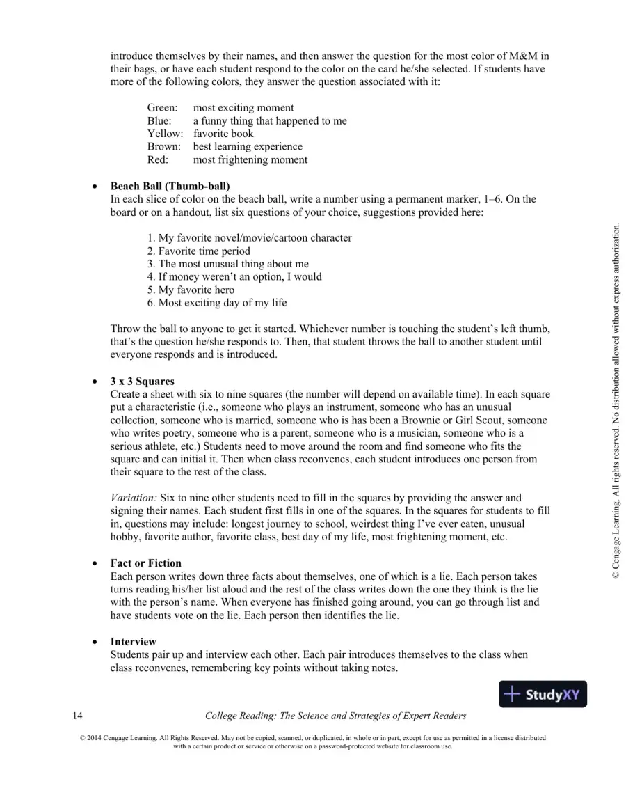College Reading : The Science And Strategies Of Expert Readers, 1st Edition Class Notes, page 15