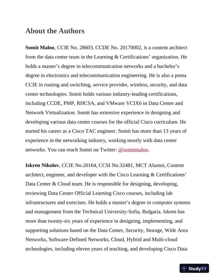 CCNP and CCIE Data Center Core DCCOR 350-601 2nd Ed Official Cert Guide (2024), page 10