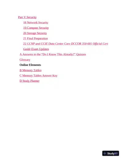 CCNP and CCIE Data Center Core DCCOR 350-601 2nd Ed Official Cert Guide (2024) - Page 18 preview image