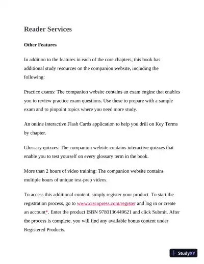CCNP and CCIE Data Center Core DCCOR 350-601 2nd Ed Official Cert Guide (2024) - Page 19 preview image