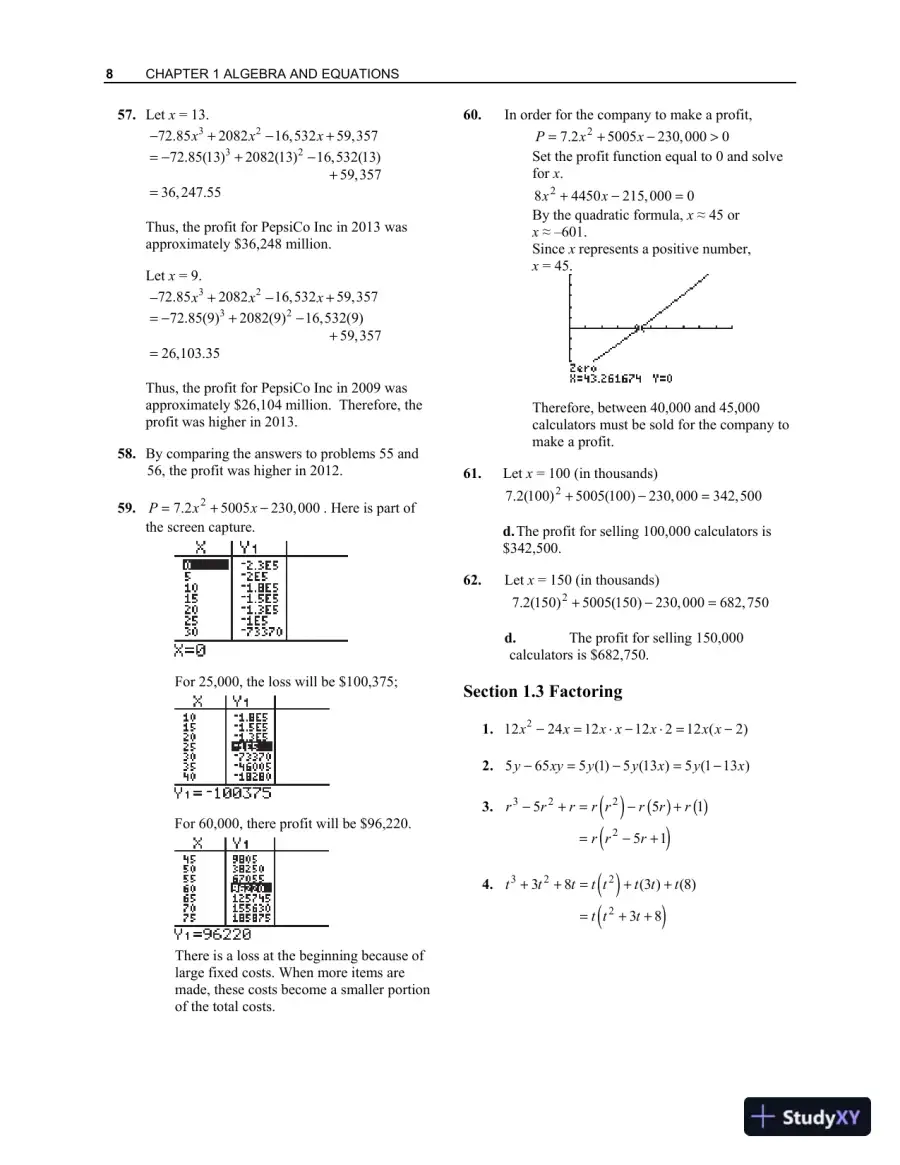 Solution Manual for Finite Mathematics with Applications In the Management, Natural, and Social Sciences, 12th Edition, page 11