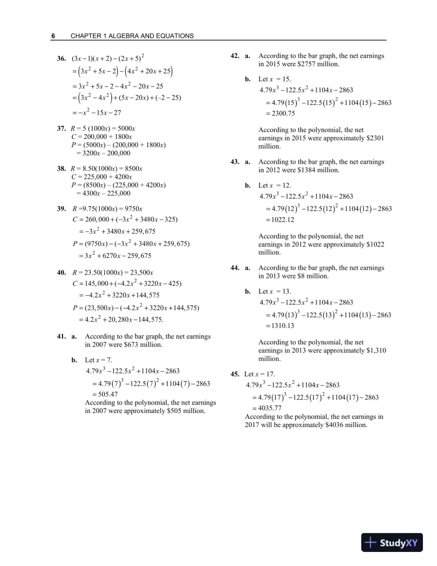 Solution Manual for Finite Mathematics with Applications In the Management, Natural, and Social Sciences, 12th Edition, page 9