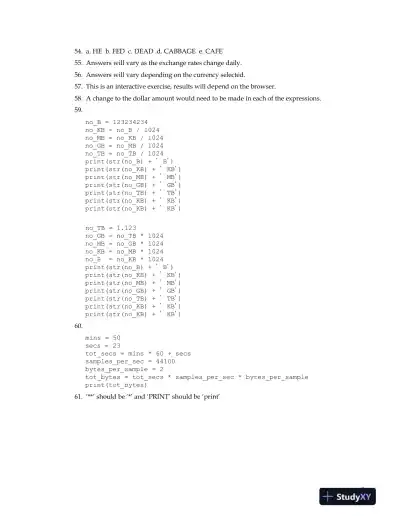 Solution Manual for Computer Science: An Overview, 13th Edition - Page 10 preview image