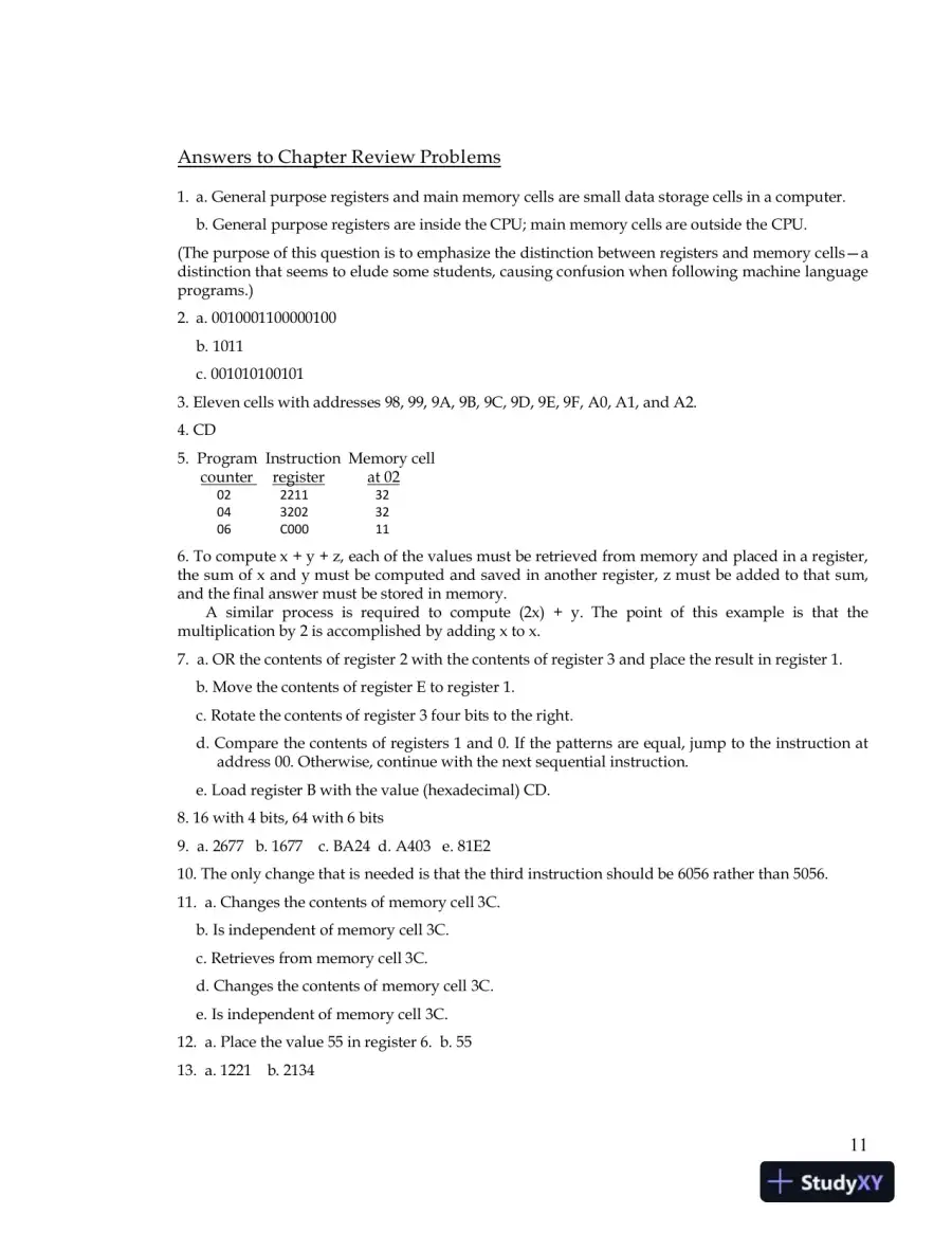 Solution Manual for Computer Science: An Overview, 13th Edition, page 14