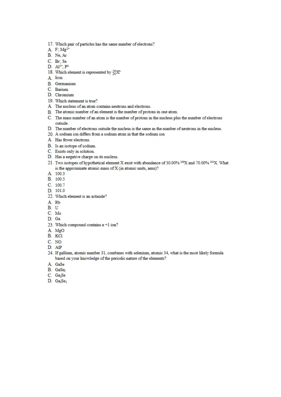 ACS Final Exam Practice Questions, page 4