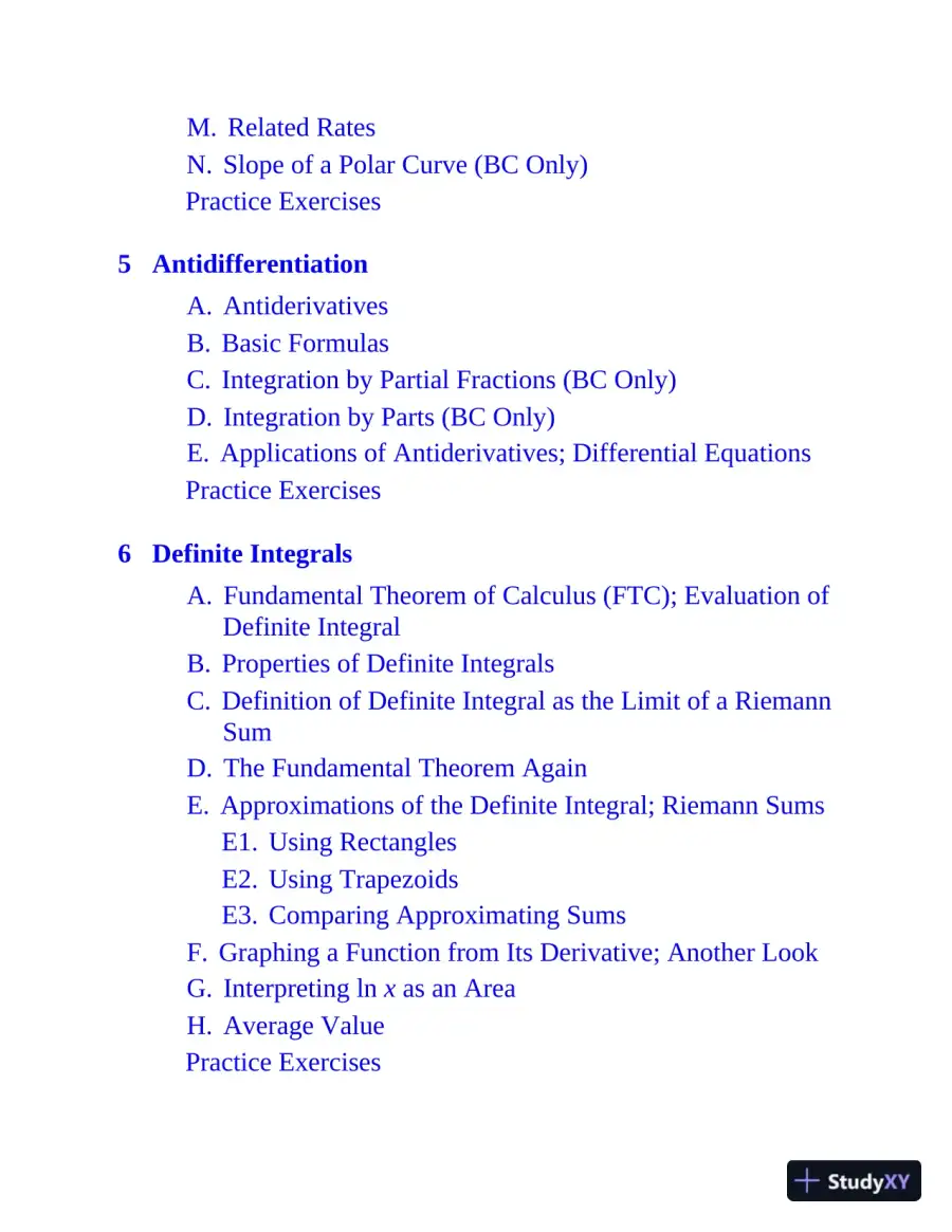 AP Calculus: With 8 Practice Tests, 15th Edition (2020), page 10