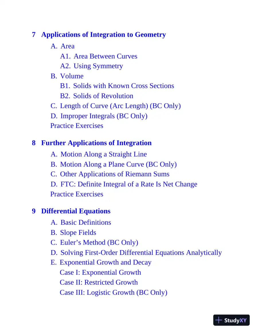 AP Calculus: With 8 Practice Tests, 15th Edition (2020), page 11