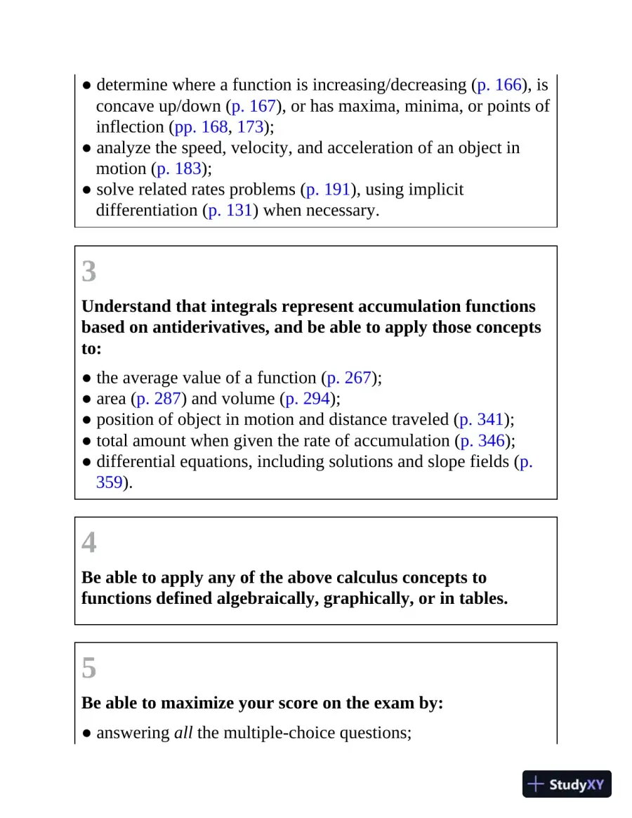 AP Calculus: With 8 Practice Tests, 15th Edition (2020), page 15