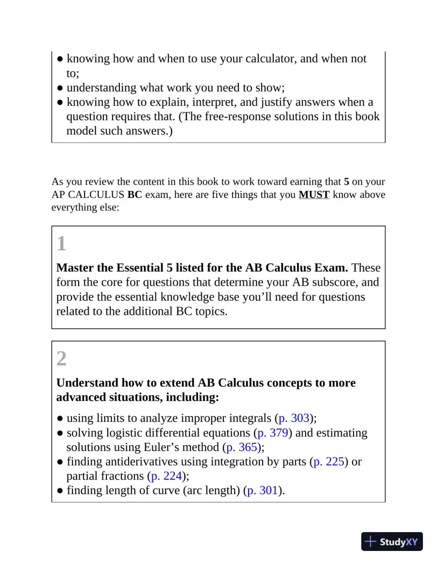 AP Calculus: With 8 Practice Tests, 15th Edition (2020), page 16